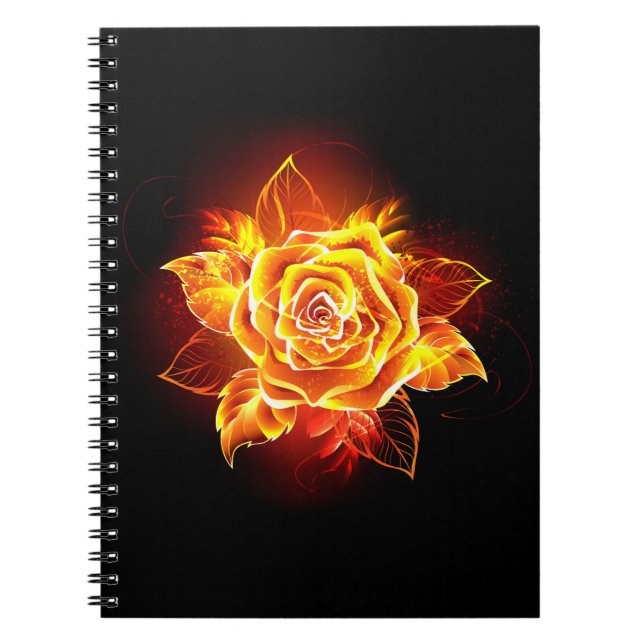 Caderno Espiral Blooming Fire Rosa (Frente)