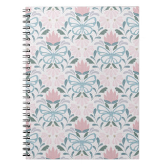 Caderno Espiral Blooms de borboletas (Escala Média)