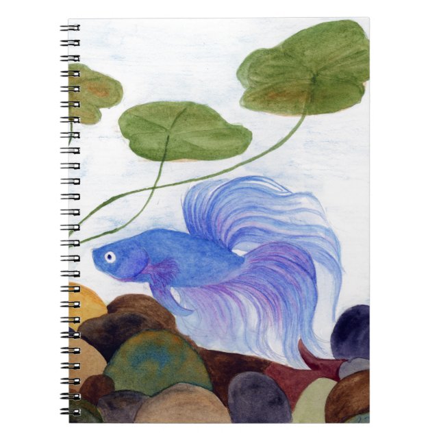 Caderno Espiral Blue Betta Fish (Frente)