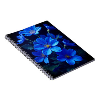 Caderno Espiral Blue Floral Notebook - Beauty for Your Ideas