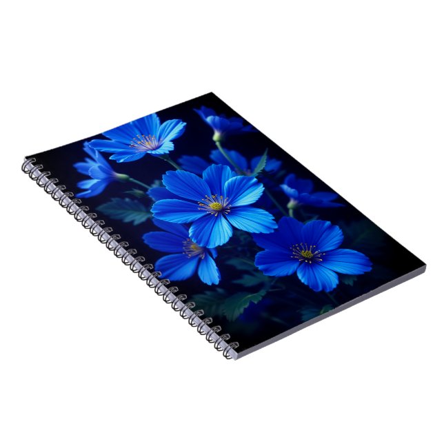 Caderno Espiral Blue Floral Notebook - Beauty for Your Ideas (Lado Direito)