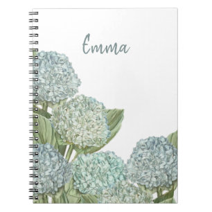 Caderno Espiral Blue Hydrangea