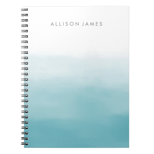 Caderno Espiral Blue Ombre (Frente)