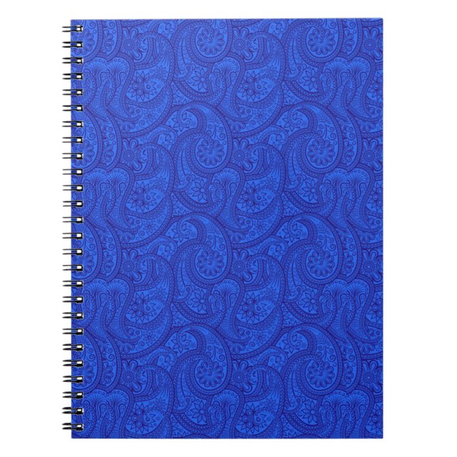 Caderno Espiral Blue Paisley (Frente)