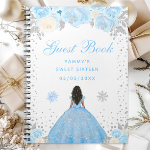 Caderno Espiral Blue Winter Dark Skin Princess Sweet