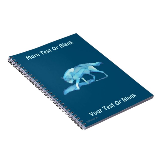 Caderno Espiral Blue Wolf (Lado Direito)