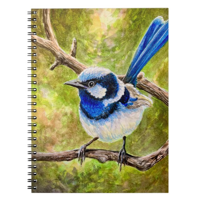 Caderno Espiral Blue Wren - (Frente)