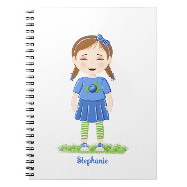 Caderno Espiral Blueberry Birthday (Frente)