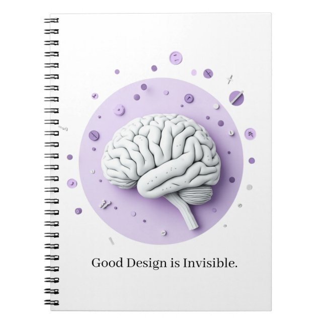 Caderno Espiral Boa Design é Invisível (Frente)