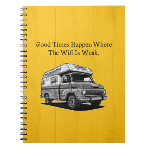Caderno Espiral Boas Temporadas WiFi Fraco Aventura ao Ar Livre De