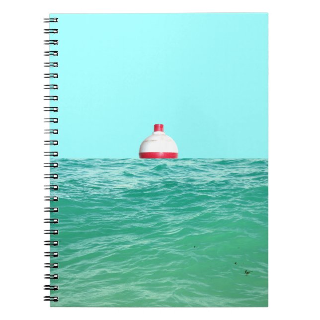 Caderno Espiral Bobber de pesca na água (Frente)