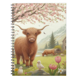 Caderno Espiral Boca-branca, primavera