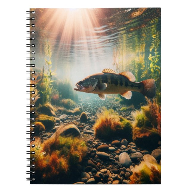 Caderno Espiral Boca subaquática grande (Frente)