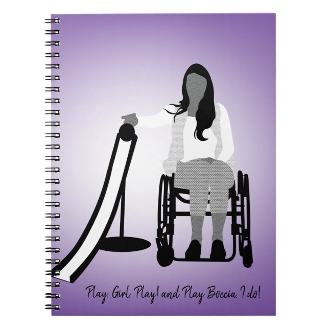 Caderno Espiral Boccia Girl with Ramp Notebook (Frente)