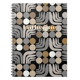 Caderno Espiral Boêmio Preto Cinza