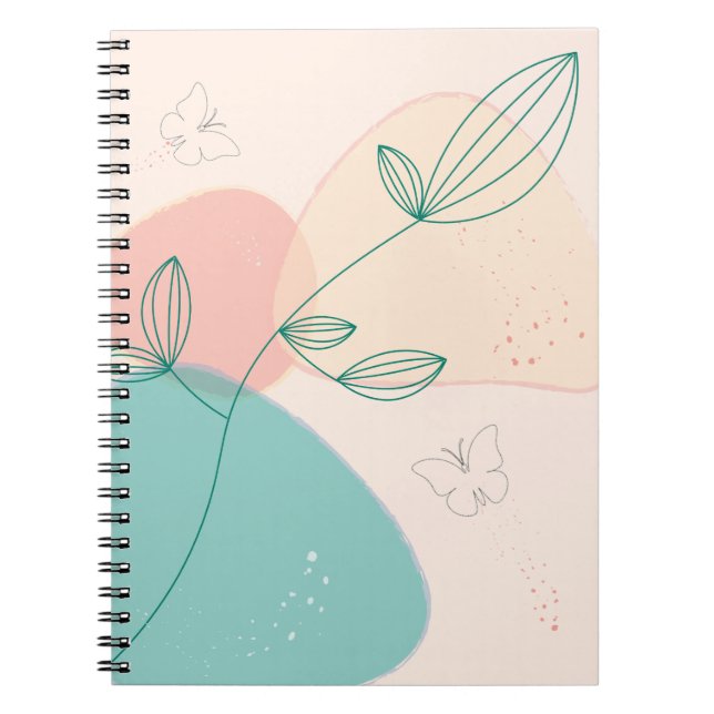 Caderno Espiral Bohemian notebook with a nature view (Frente)
