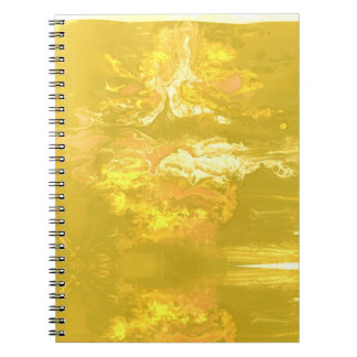Caderno Espiral Boho alegre a sudoeste Pou fluido acrílico boémio