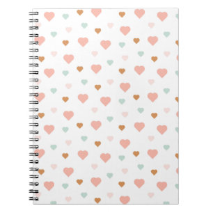 Caderno Espiral Boho baby girl pastel ama corações