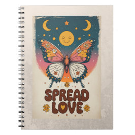 Caderno Espiral Boho Butterfly Notebook – Spread Love Journal