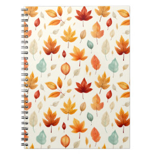 Caderno Espiral Boho Fall Sair do Padrão Beleza do Outono com Esti