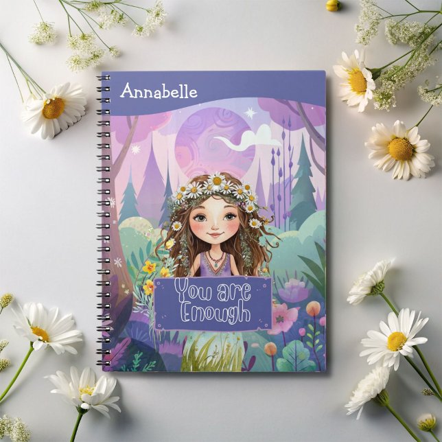 Caderno Espiral Boho Girl Blue "Você já chega" (Criador carregado)