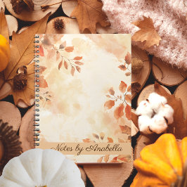 Caderno Espiral Boho orange Autumn deixa personalizado