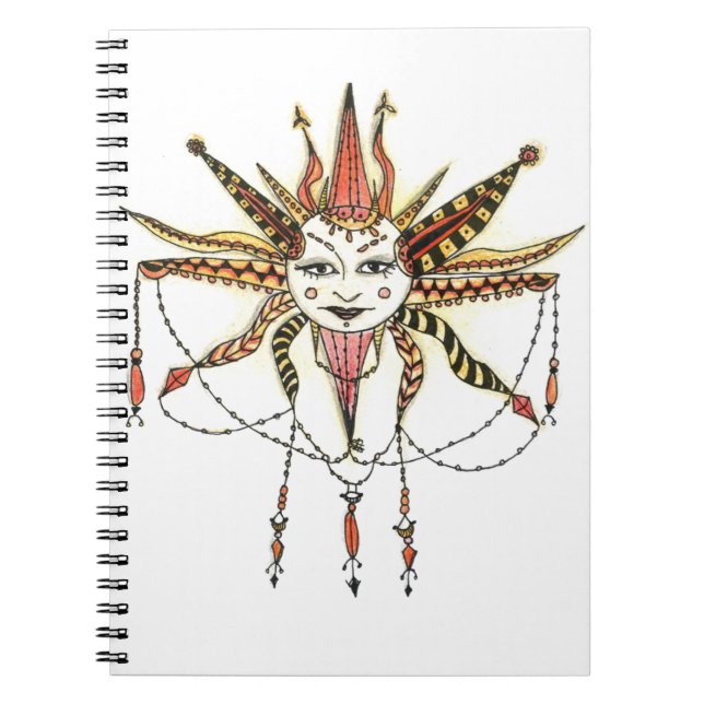 Caderno Espiral Boho Sol (Frente)