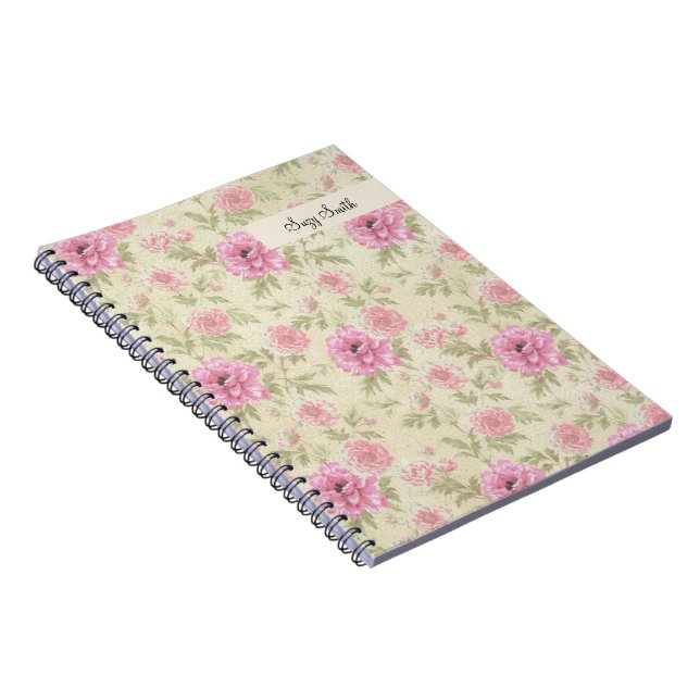 Caderno Espiral Boho Wildflower Patterno Country (Lado Direito)
