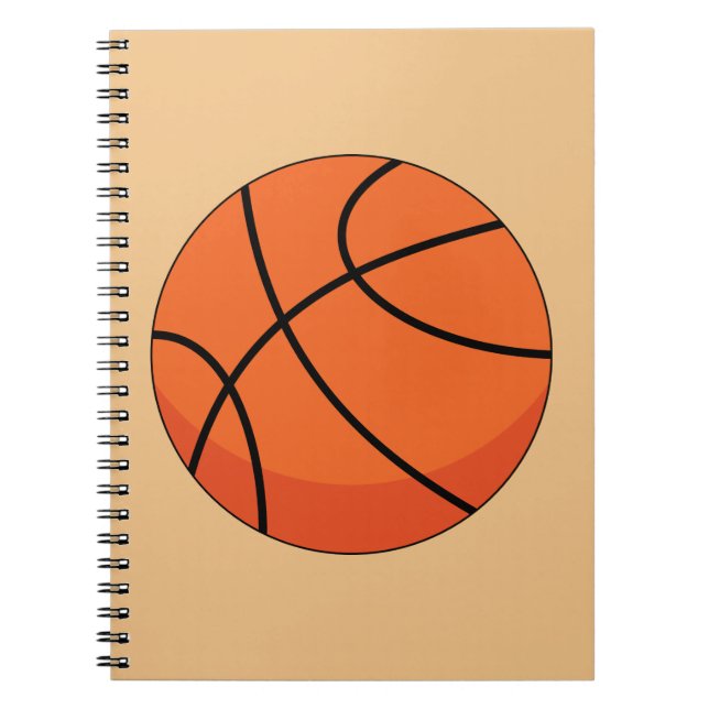 Caderno Espiral Bola de Basquete Desenho Animado (Frente)