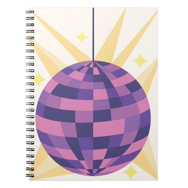 Caderno Espiral Bola de Discoteca (Frente)