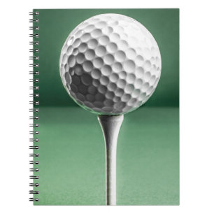 Caderno Espiral Bola de Golfe no Tee
