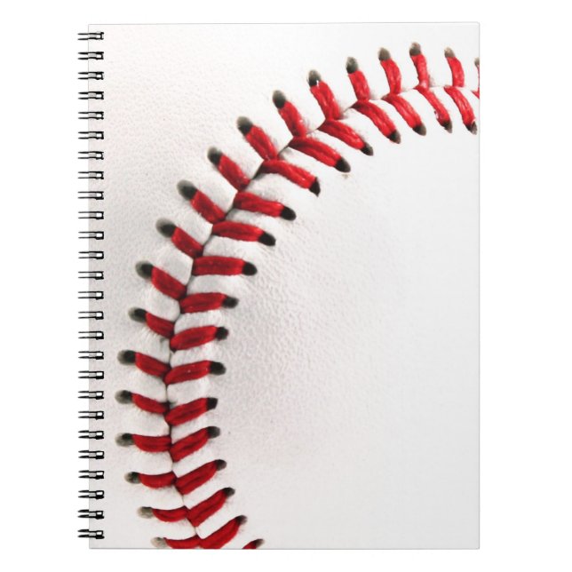 Caderno Espiral Bola original do basebol (Frente)