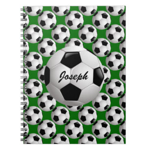 Caderno Espiral Bola Personalizada de Futebol no Padrão de Futebo