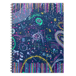 Caderno Espiral Bold Explorer: Abstract Maximalism 