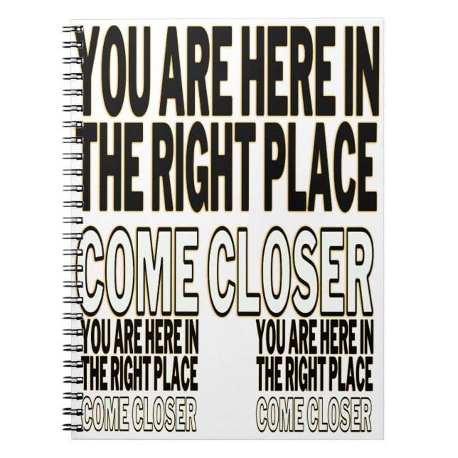 Caderno Espiral Bold Motivational Text (Frente)
