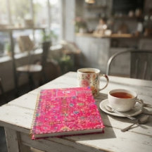 Bold Oriental Rug Vibrant Hot Pink Jewel-Toned
