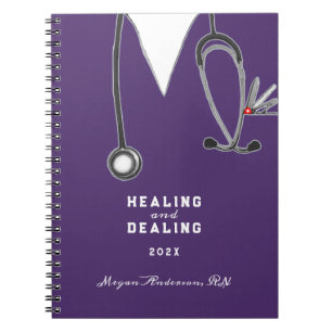 Caderno Espiral Boletim de presente de apreciação de enfermeiros