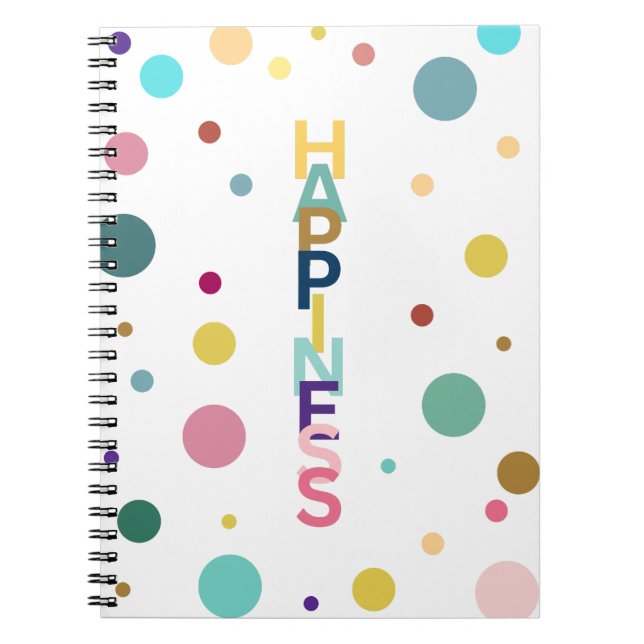 Caderno Espiral Bolha de felicidade (Frente)