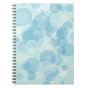 Caderno Espiral Bolhas azuis