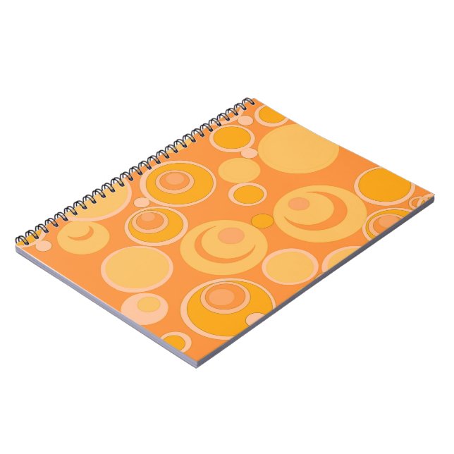 Caderno Espiral Bolhas de Bubblego em qualquer lugar Laranja (Left Side)