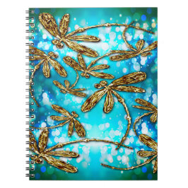 Caderno Espiral Bolhas de Fluxo de Dragonfly