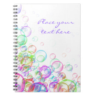 Caderno Espiral Bolhas de sabão