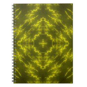 Caderno Espiral Bolhas de Trovão Elétricas Neon brilhantes