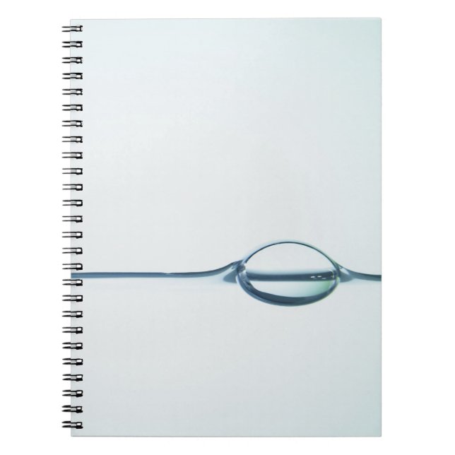 Caderno Espiral Bolhas na superfície da água (Frente)