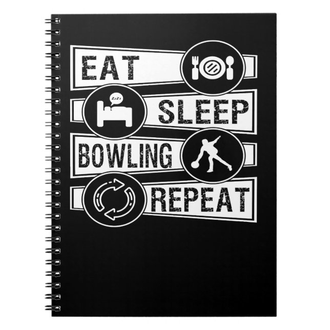 Caderno Espiral Boliche Bowlingspieler 465 (Frente)