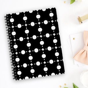 Caderno Espiral Bolinhas brancas, padrão de Bolinhas, pontos, pont