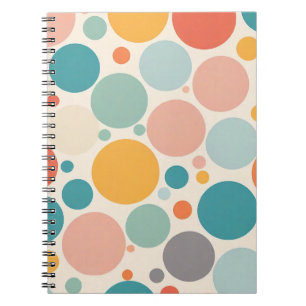 Caderno Espiral Bolinhas coloridas