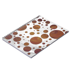 Caderno Espiral Bolinhas de espiral de chocolate