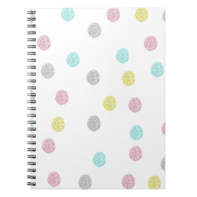 Caderno Espiral Bolinhas de pastel (Frente)