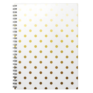 Caderno Espiral Bolinhas do ouro branco